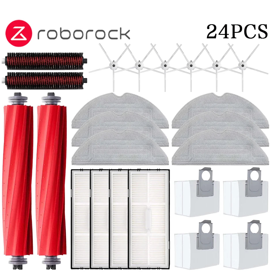 Accessoires pour aspirateur robot — brosse principale, filtre HEPA, vadrouilles, sac à poussière