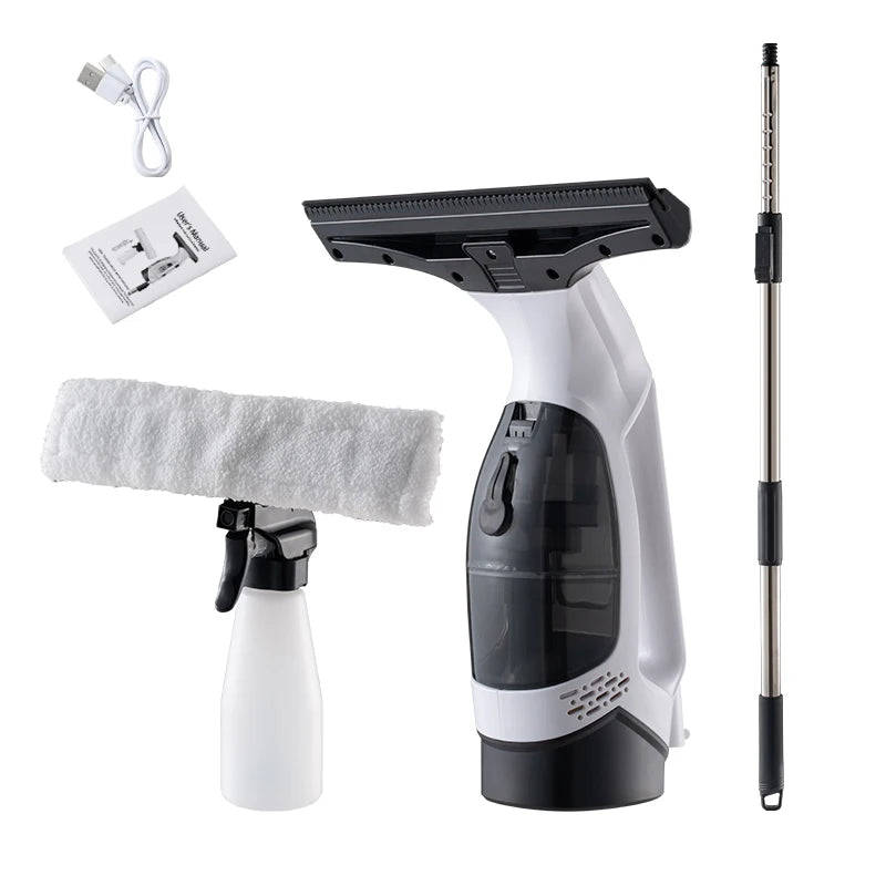Nettoyeur de vitres électrique sans fil multifonctionnel, Machine blanche, Rechargeable, automatique, Portable, outils de nettoyage de vitres