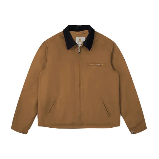 DAFEILI Fall Winter J30 Lined Blanket Casual Vintage Washed Canvas Detroit Workwear Jackets
