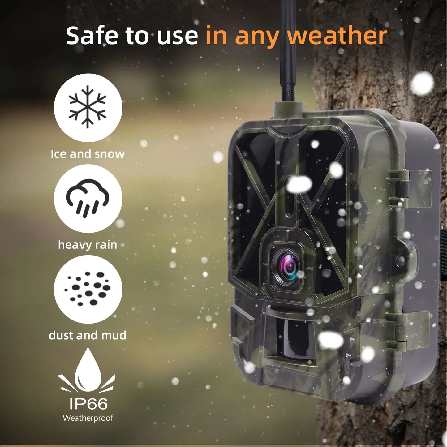 4K flux en direct médias APP Service sans batterie au lithium caméra de chasse 4G 30MP Vision nocturne Photo HC940PRO caméra