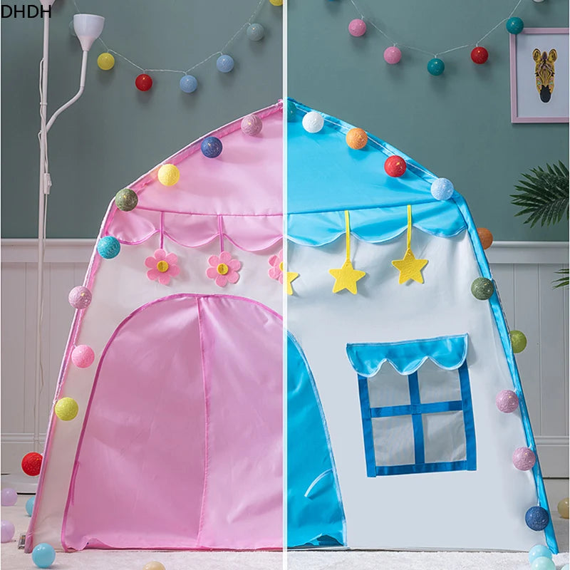 Kids tent indoor and outdoor games garden Tipi princess castle folding Cubby toys tents Children room house teepee Playhouse
