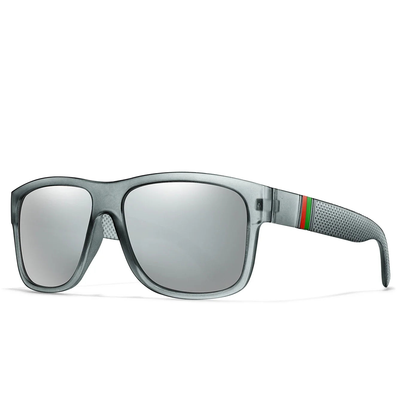 Men's Classic Square Polarized Sunglasses for Fishing, Outdoor Driving, Cycling, Running, Vintage, Large Frame, UV400