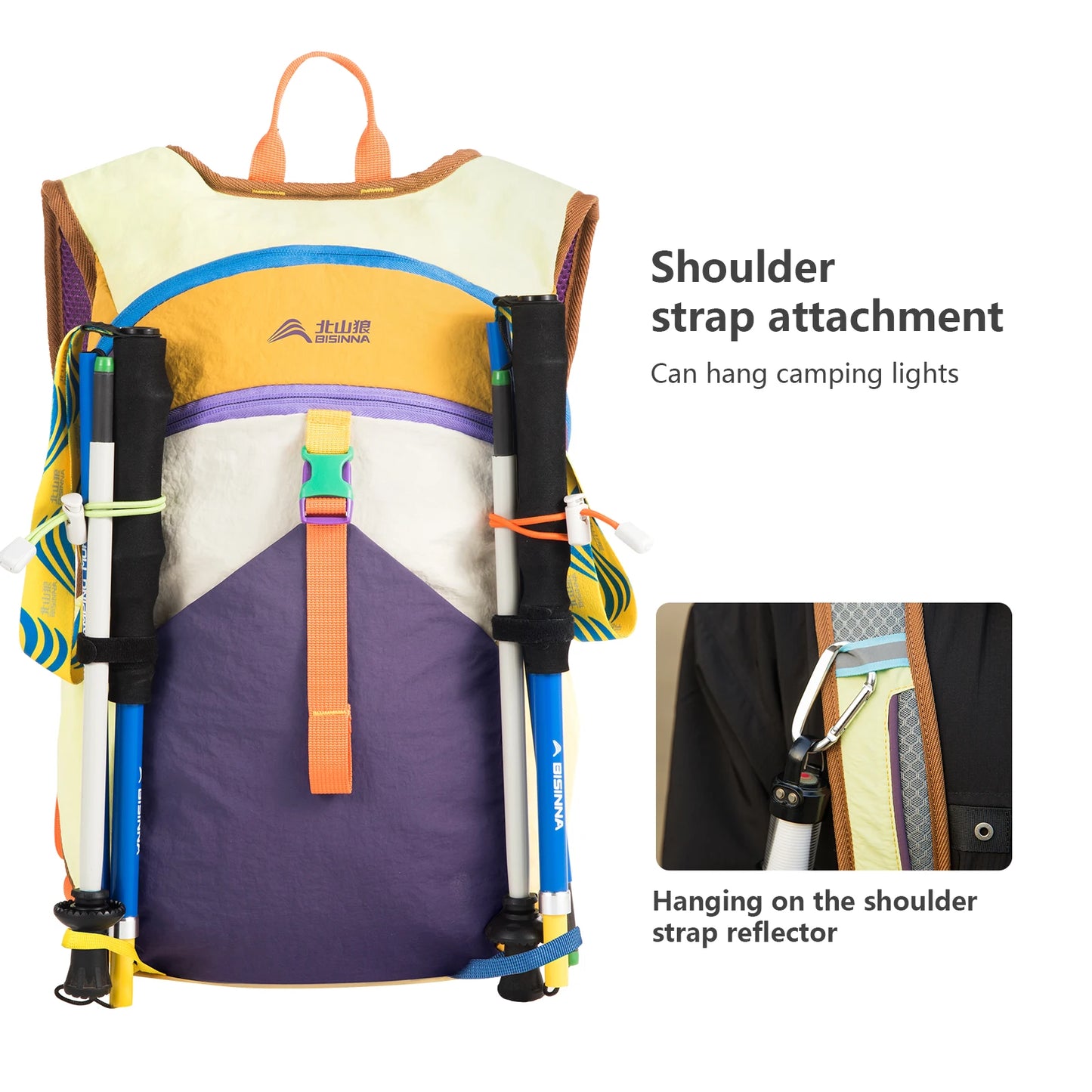 Sac à Dos Camping Ultraléger 18L — Randonnée, Cyclisme & Pêche Homme Femme