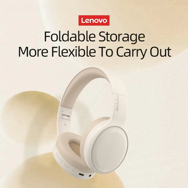 Lenovo TH30 Wireless Bluetooth 5.3 Headset Foldable Gaming Headphone Sport Headphone with Mic Music Earphones
