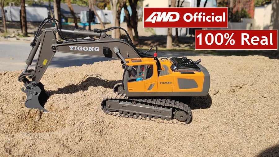 Pelle télécommandée 4WD, camion à benne basculante en alliage 4x4, Bulldozer, modèle Radio, voiture RC, véhicule de Construction, jouet, cadeaux pour enfants
