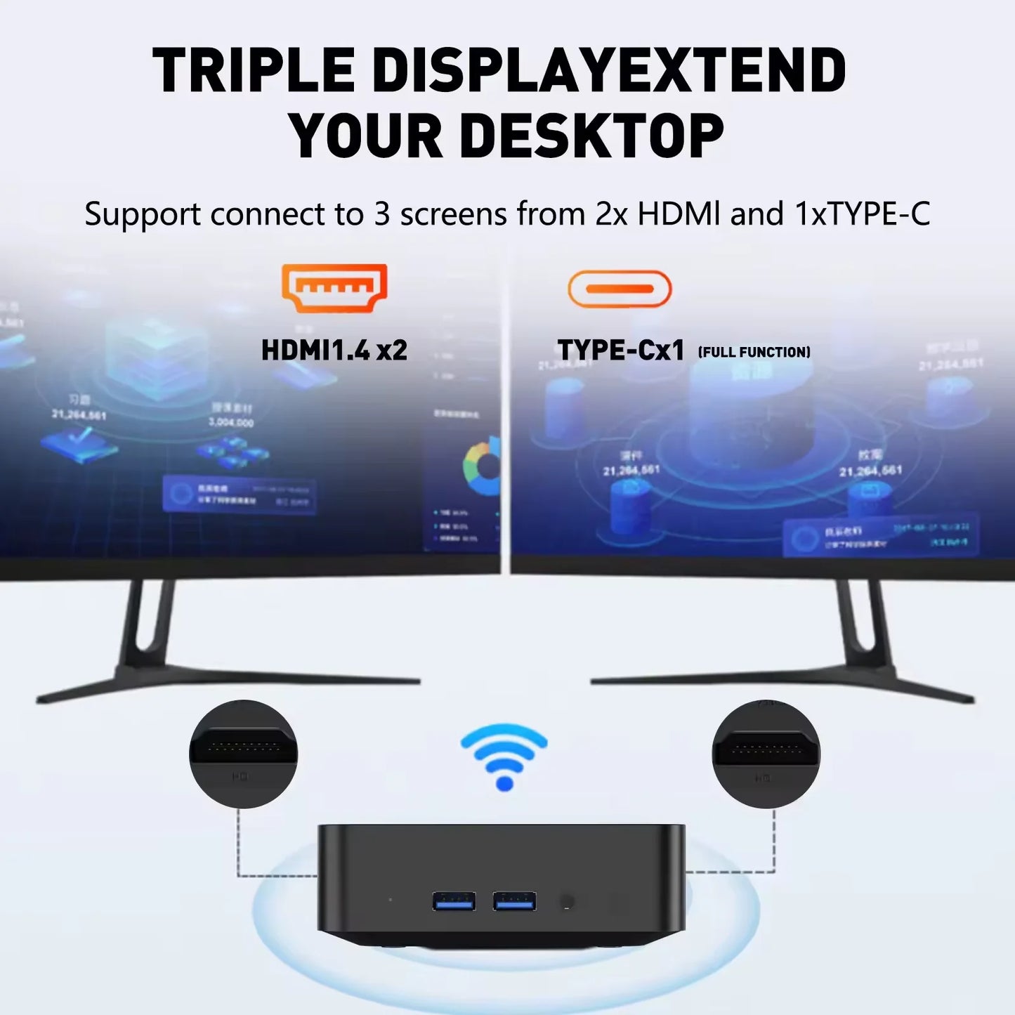 Mini PC 2026 Windows 11 Pro Intel I9-10980HK/N150 32 Go DDR4 1 To SSD Ordinateur Gamer Double Wi-Fi 6 BT5.2 4K HD pour Gaming