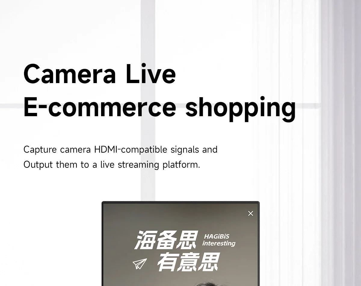 Carte de capture vidéo 4K Hagibis pour le streaming et le gaming, prise en charge VRR RGB HDR, transmission directe pour Switch2 Xbox PS5/4, diffusion en direct de la caméra
