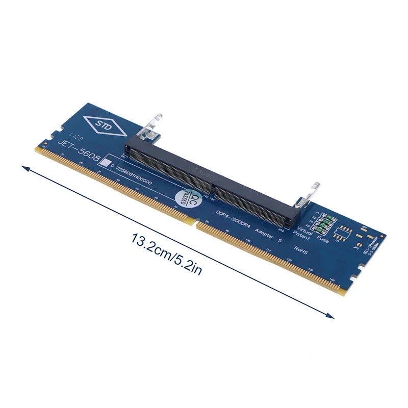 Adaptateur DDR3 DDR4 DDR5 pour ordinateur portable, convertisseur de carte SO-DIMM vers ordinateur de bureau, connecteur de mémoire RAM