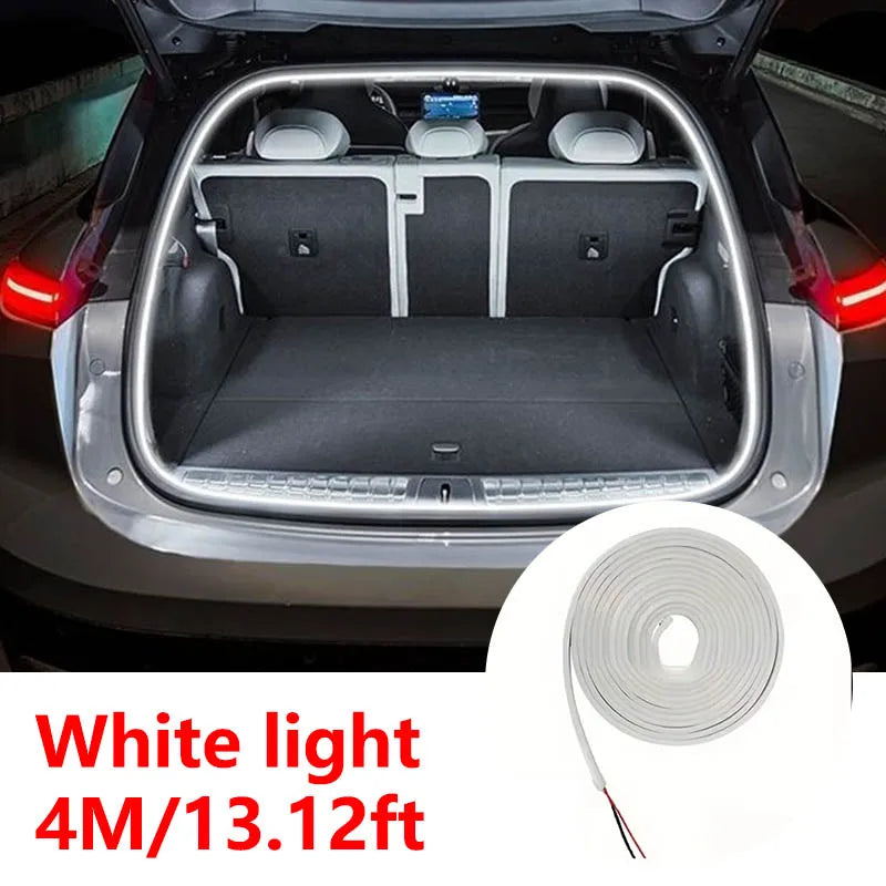 Éclairage de coffre de voiture haute luminosité, lumière ambiante, décoration intérieure, câblage LED, détection automatique gratuite, bande lumineuse pour hayon