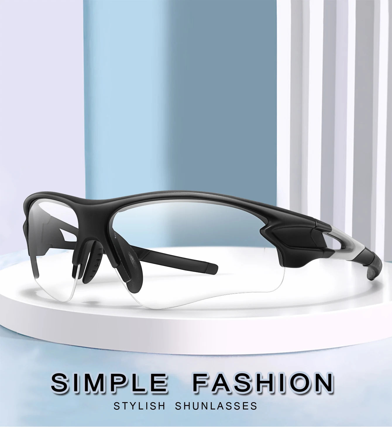 Lunettes de soleil photochromiques pour hommes et femmes, lunettes de sport de plein air, pêche, cyclisme, course à pied, conduite, marque de mode