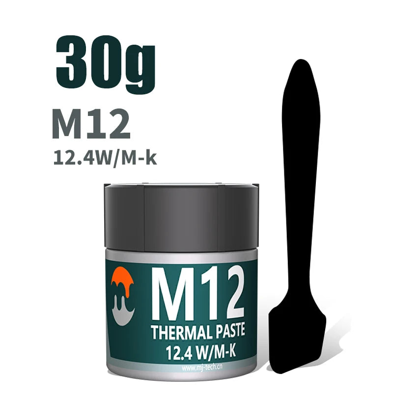 Pasta térmica MJ Performance, grasa térmica conductora 12.4 W/MK 1/4/8/15/30g para juegos de PC, PS5, refrigeración de CPU y GPU