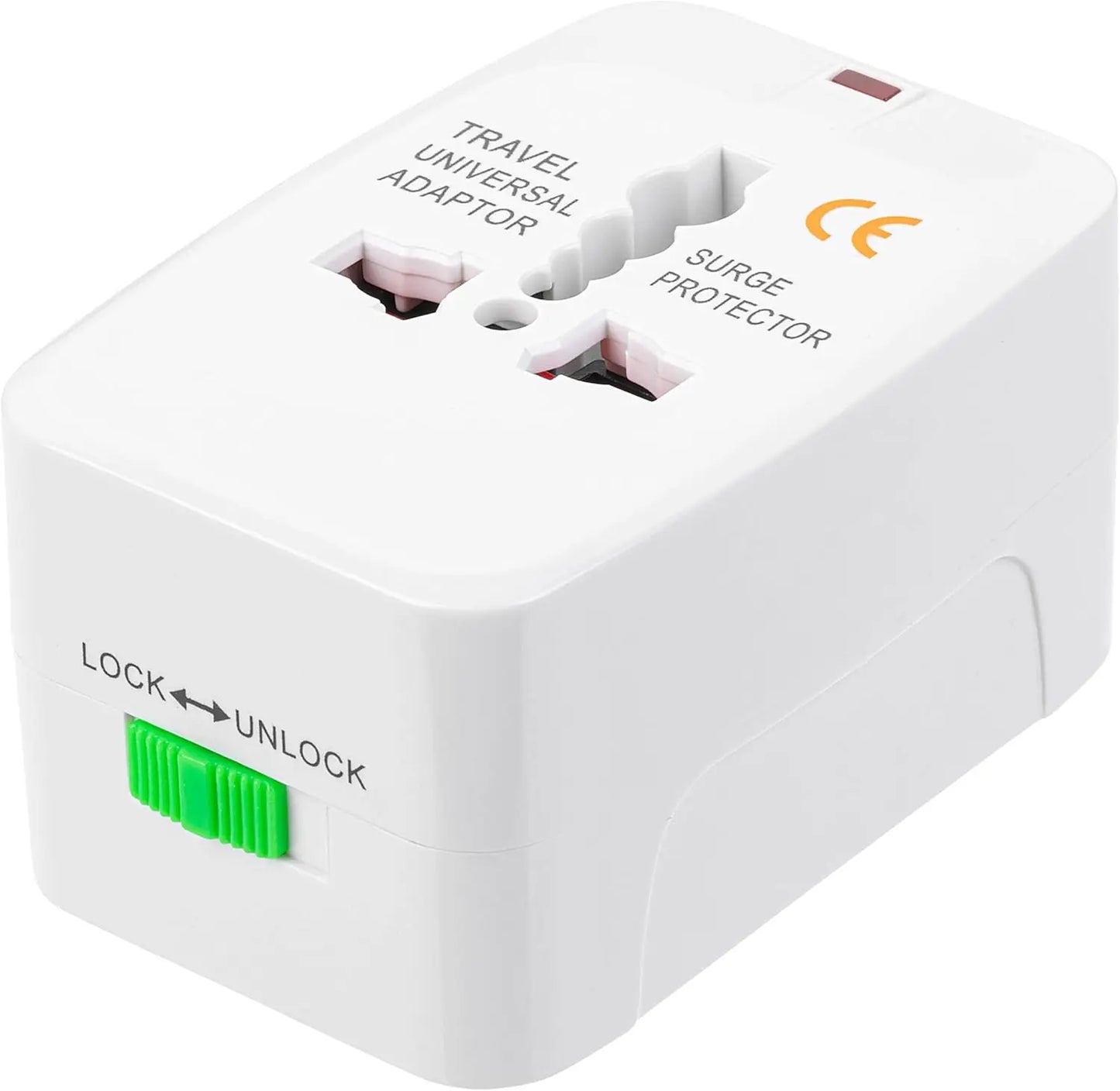 Universal Travel Adapter, Compact International Power Adapter for US, EU, UK, AU, and India Outlets