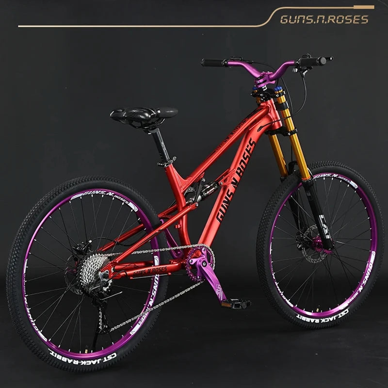 27.5-inch 10-speed Soft Tail Downhill Bicycle Shoulder Air Suspension Mountain Bike Oil Disc Brake Cross-Country Bicicleta