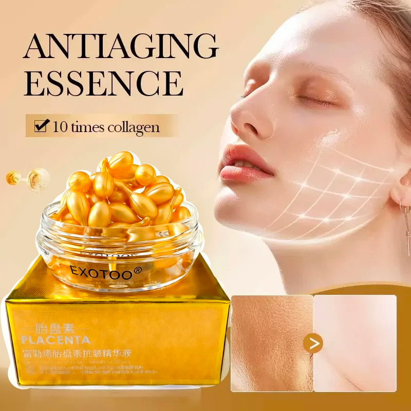 Retinol Collagen Multi-Effect Firming Capsule Serum, Eye Moisturizer for Delicate Skin, Nourishing and Hydrating Facial Essence