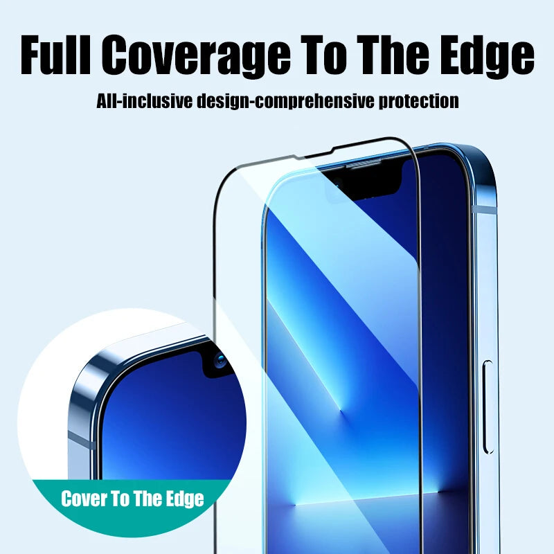 Protector de pantalla de cristal para iPhone, película protectora, 9D Guatemala, iPhone 16 15 14 13 12 11 Pro Max, iPhone 78 Plus Poly Xs Max, 2 piezas, 4 piezas