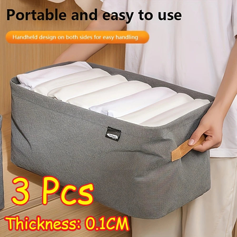 Boite de Rangement Garde-Robe Pliable — Organisateur Vêtements & Linge