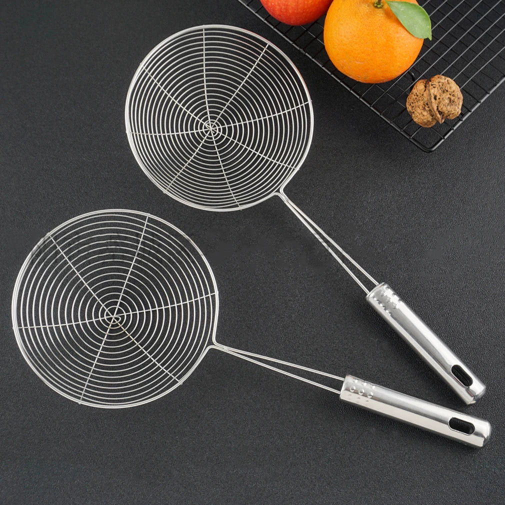 Naren Stainless Steel Skimmer, Mesh Filter, Oil Pot, Kitchen Utensils, Fryer Strainer, Kitchen Strainer, Cooking Tool