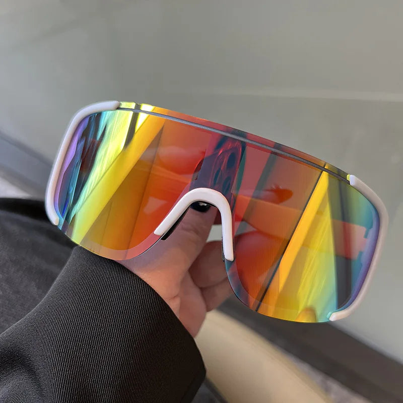 Lunettes Cyclisme Style Y2K Réfléchissantes — Coupe-Vent Route Équitation