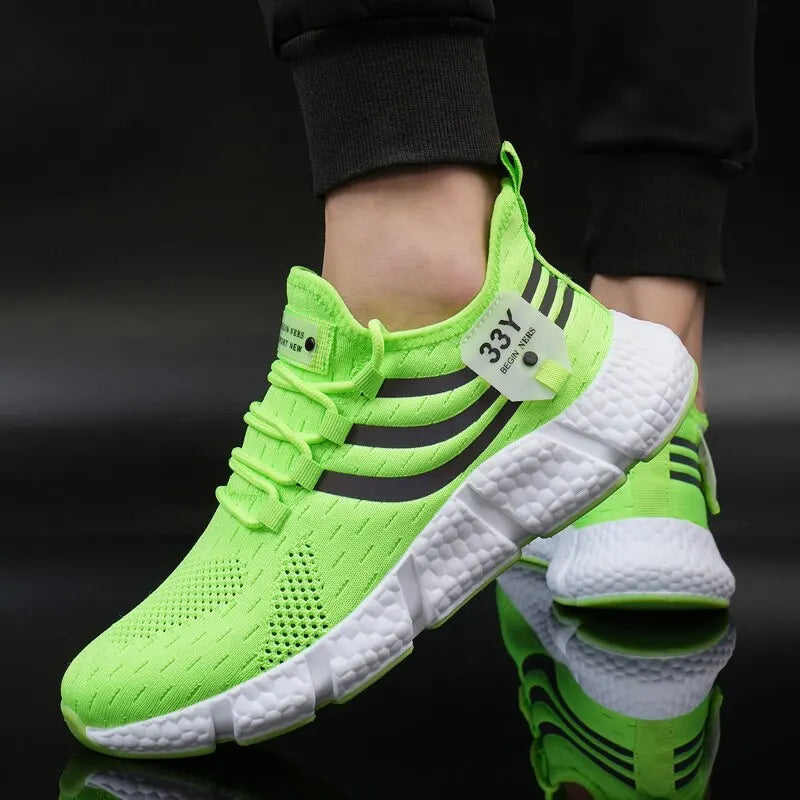 BIG RUNNING Baskets Maille Respirantes Homme — Course, Marche & Tennis EU 35–48
