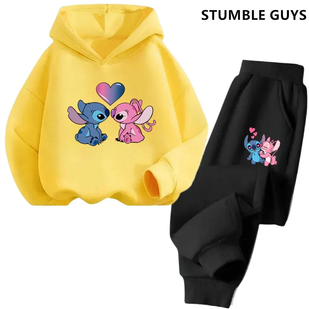 Kids Point Hoodies Spring Autumn Fashion Children Pullover Long Sleeve Tracksuit Printed Sweatshirts Boys Girls