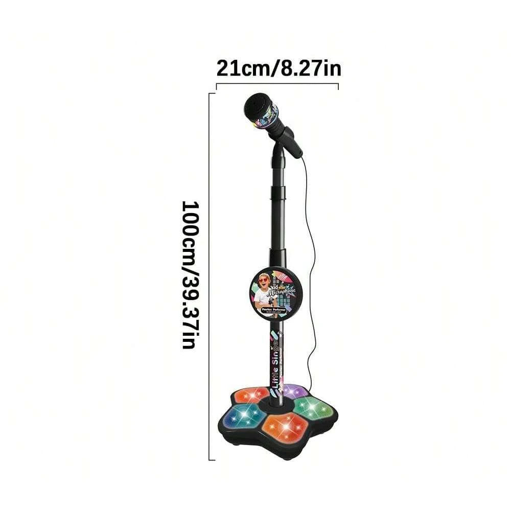 Jouet de support de microphone pour enfants, électronique de karaoké portable pour enfants, support de microphone de karaoké de fête durable, machine de karaoké pour enfants