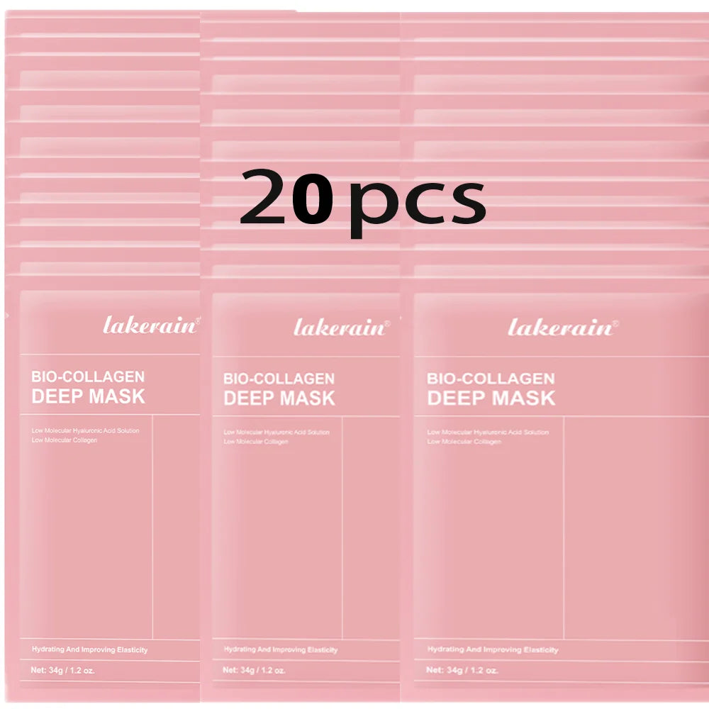 Biocolágeno, mascarilla facial profunda, suplemento de colágeno, mascarilla hidratante nocturna de hidrogel, mejora la elasticidad, minimiza los poros, reafirmante
