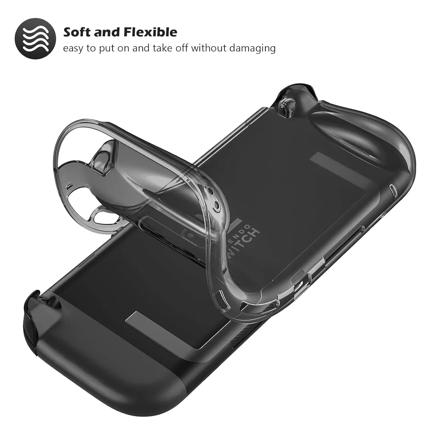 Étui de protection pour console portable 2025 — housse TPU, anti-rayures, absorption des chocs, poignée ergonomique
