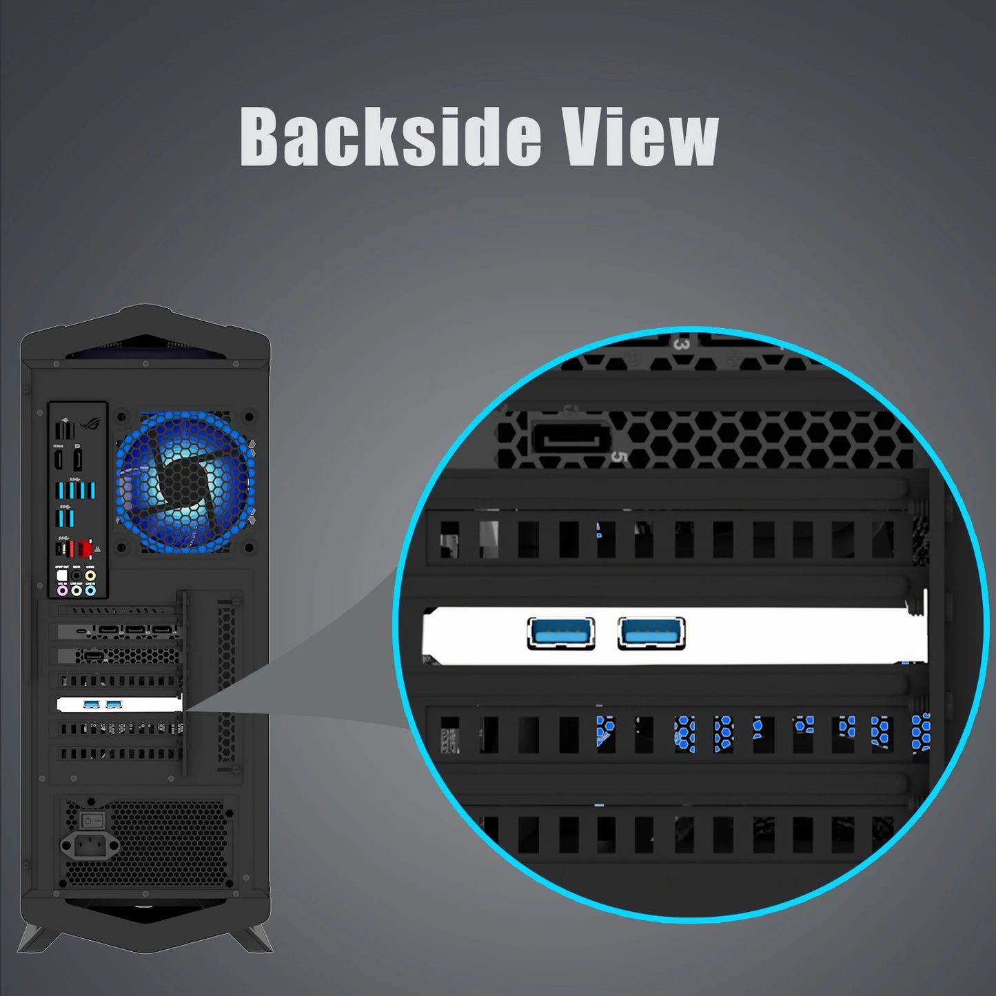 Carte d'extension PCIe USB 3.0 Type-A à 2 ports