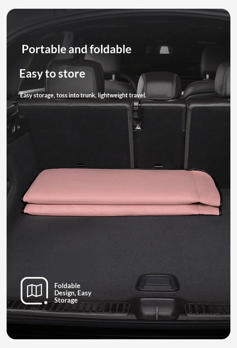 Matelas de voiture, lit de voyage, matelas pneumatique portable, siège arrière, camping, voyage en voiture, convient aux SUV, berlines, camions, pompe électrique, camping, coche
