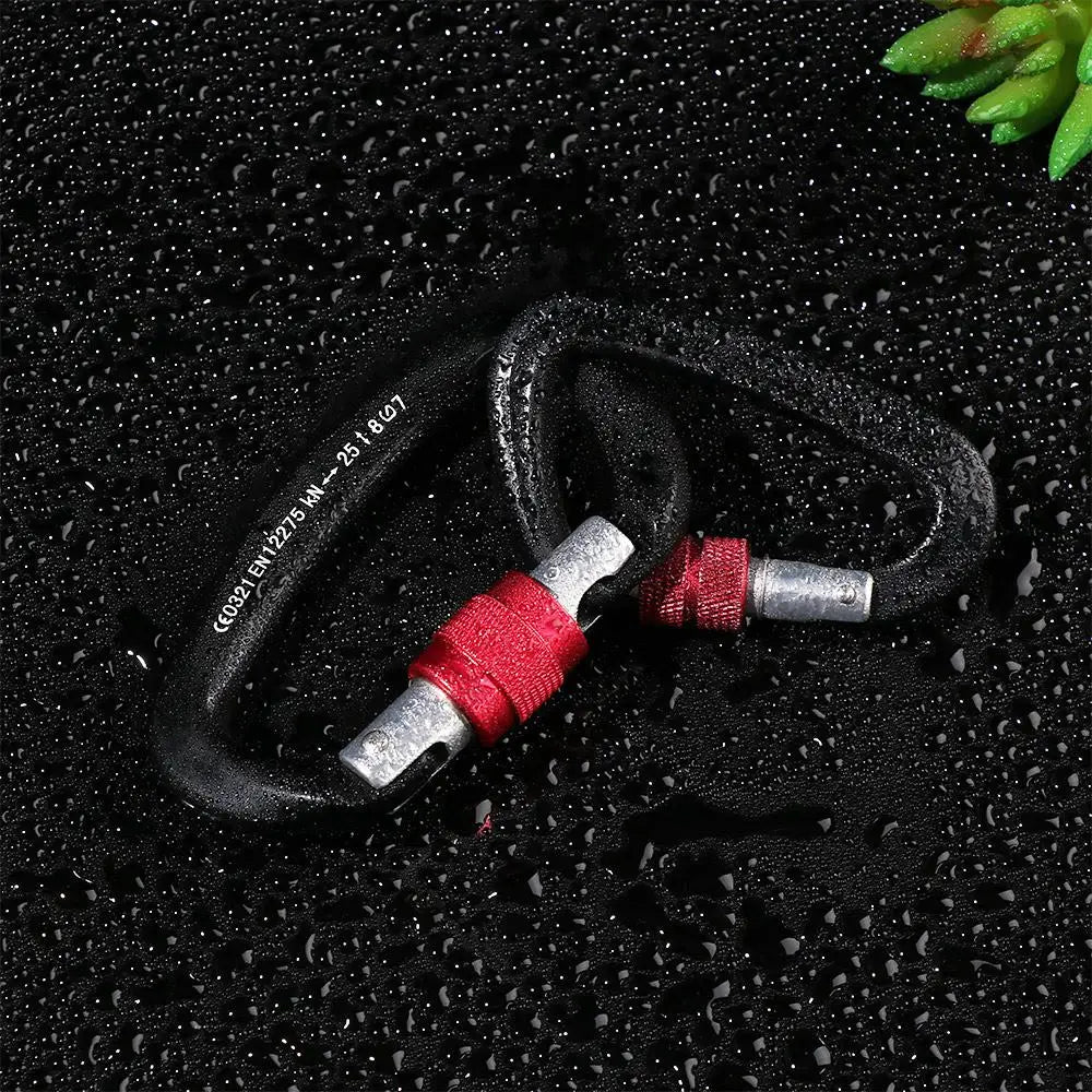 Accessoires de verrouillage principal de sécurité en aluminium de qualité, équipement de protection d'alpinisme, mousqueton professionnel, crochets pour clés d'escalade