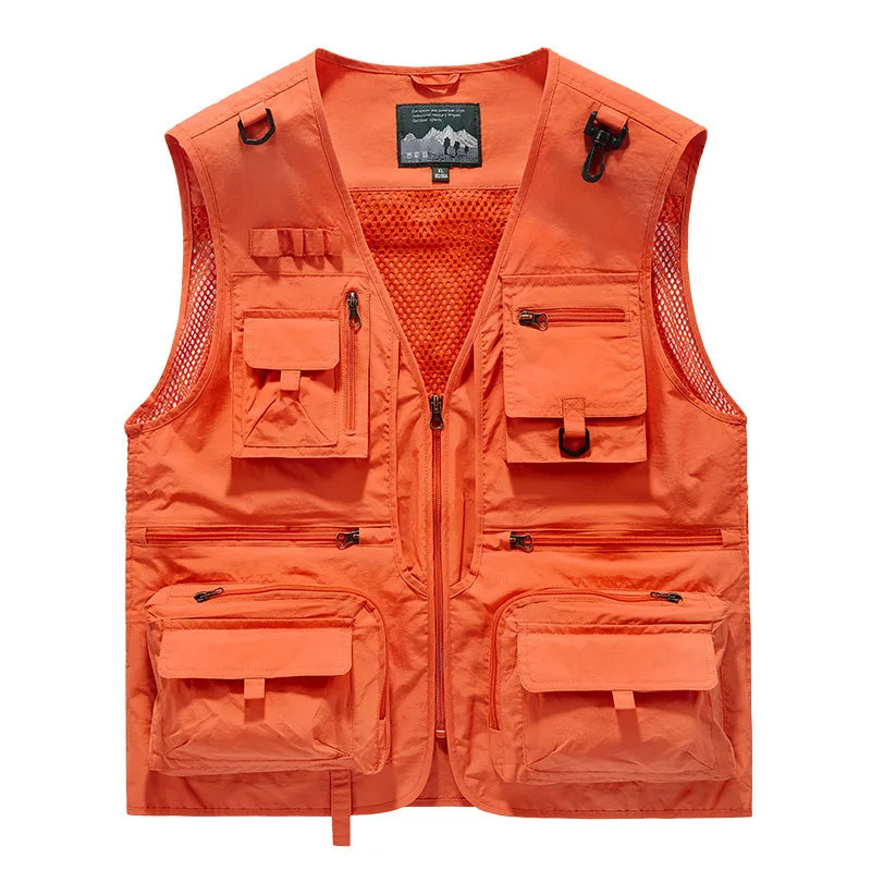 FGKKS – gilet multi-poches pour hommes, nouveau gilet de pêche respirant pour l'extérieur, design de qualité, veste de loisirs de haute technologie pour hommes
