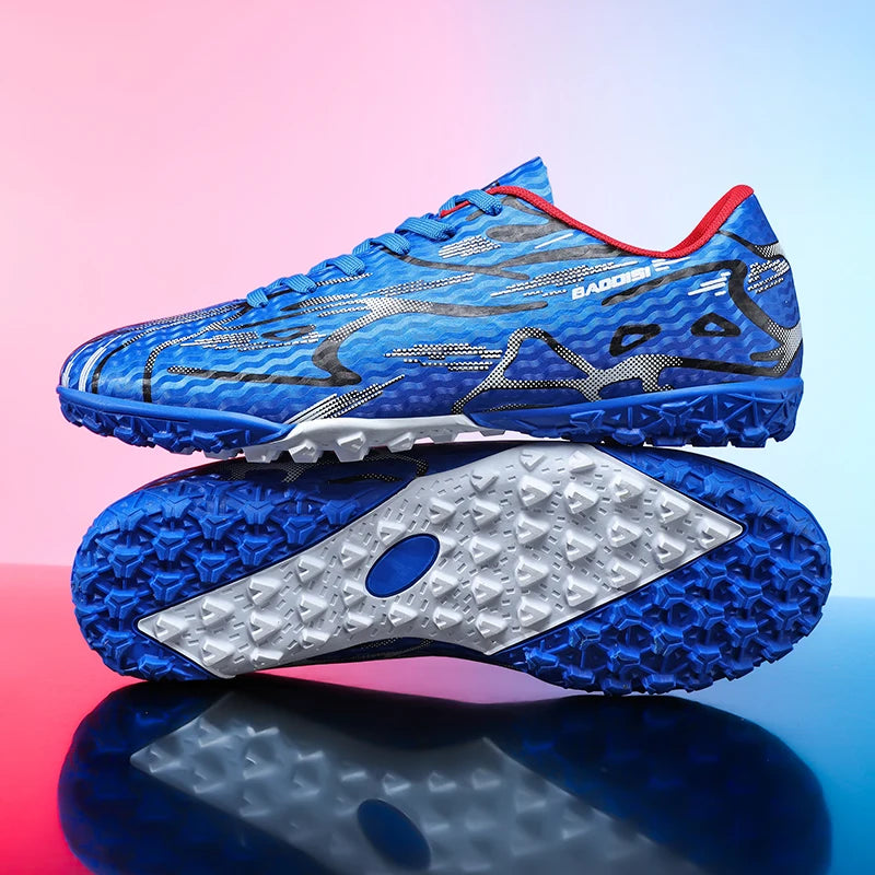 Chaussures de Football TF Unisexe Polyester Basses — Crampons Gazon Synthétique, Ado & Adulte EU 31–44