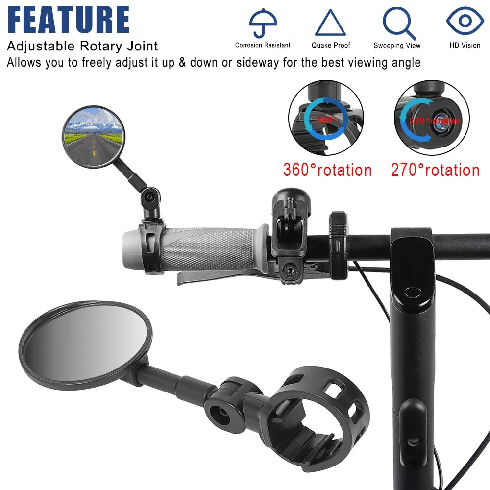 Rétroviseur Réglable Guidon Scooter Électrique — Universel Accessoire