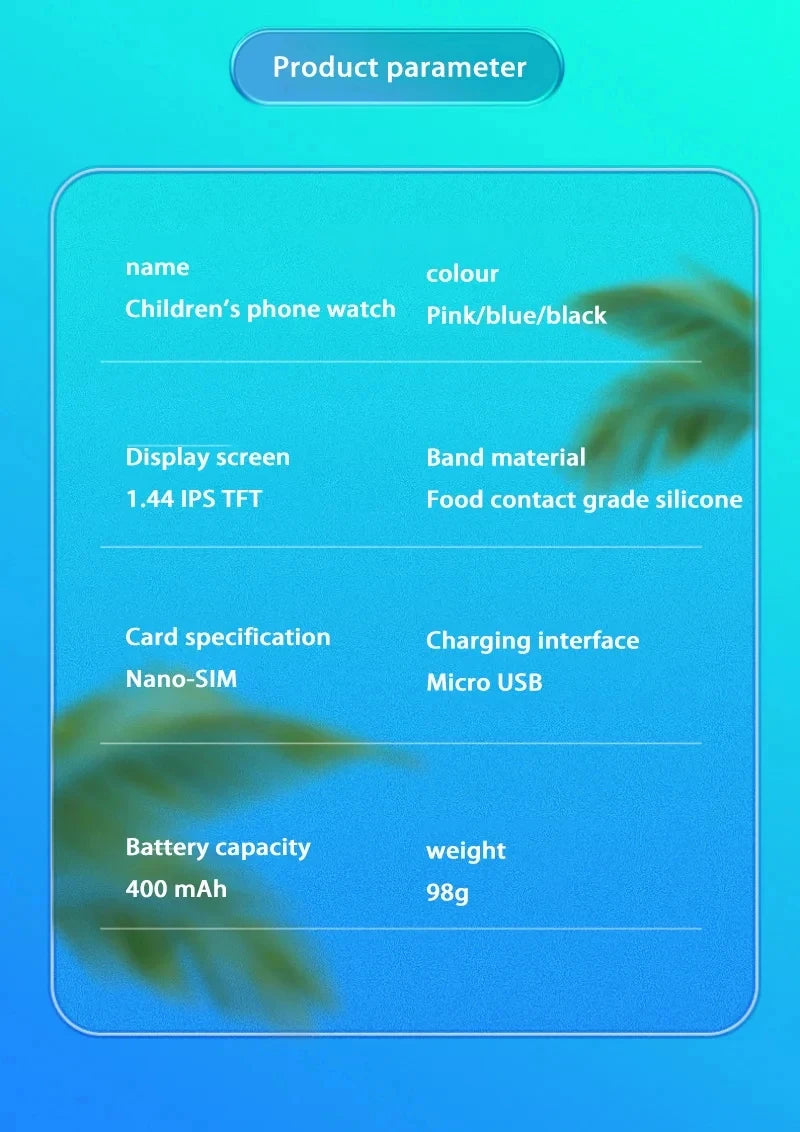 Montre connectée enfants 2026 — SOS, GPS, carte SIM, appel, caméra, étanche, cadeau