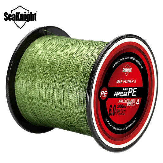 SeaKnight TriPoseidon Série 4 Brins Multifilament Ligne De Pêche 300M PE Ligne Tressée Lisse Carpe Pêche 15lb 20lb 25lb 30lb