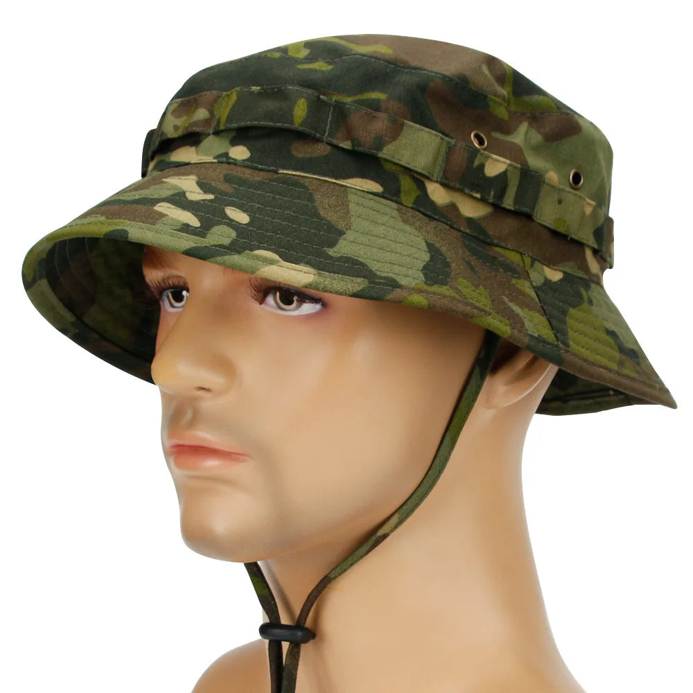 Chapeau Boonie Camouflage Pliable — Pêche, Chasse, Randonnée & Plage