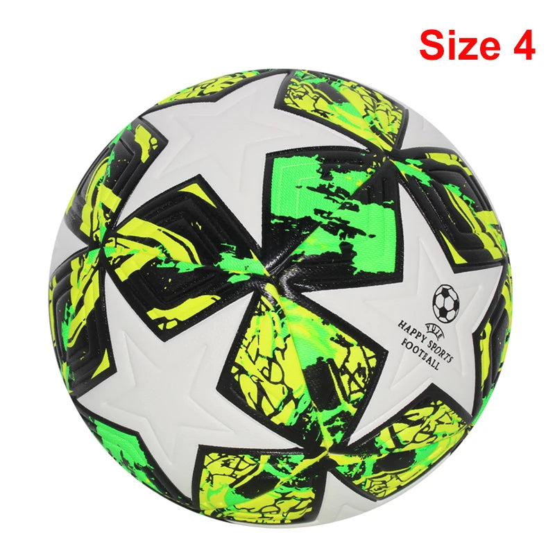 Ballon de Football Taille Officielle 4/5 PU — Sans Couture Match Extérieur