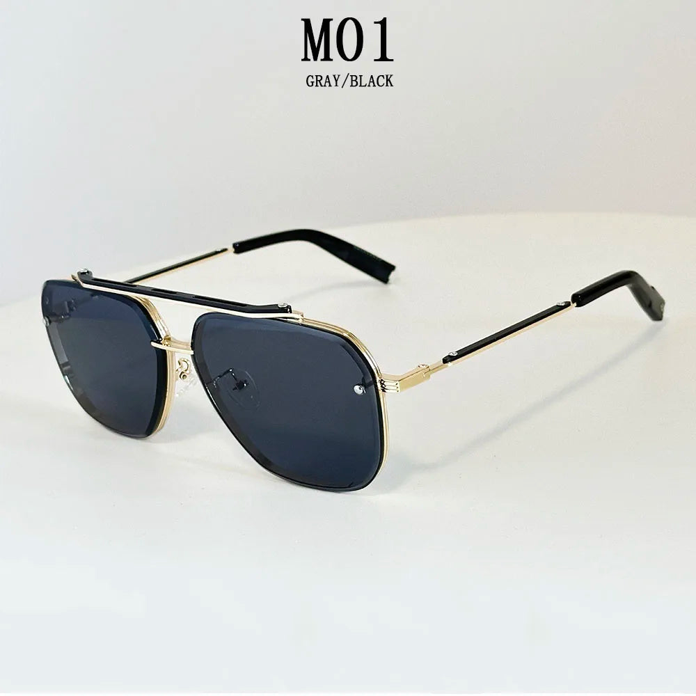Lunettes de soleil pour hommes vintage carrées — femmes, rétro, mode