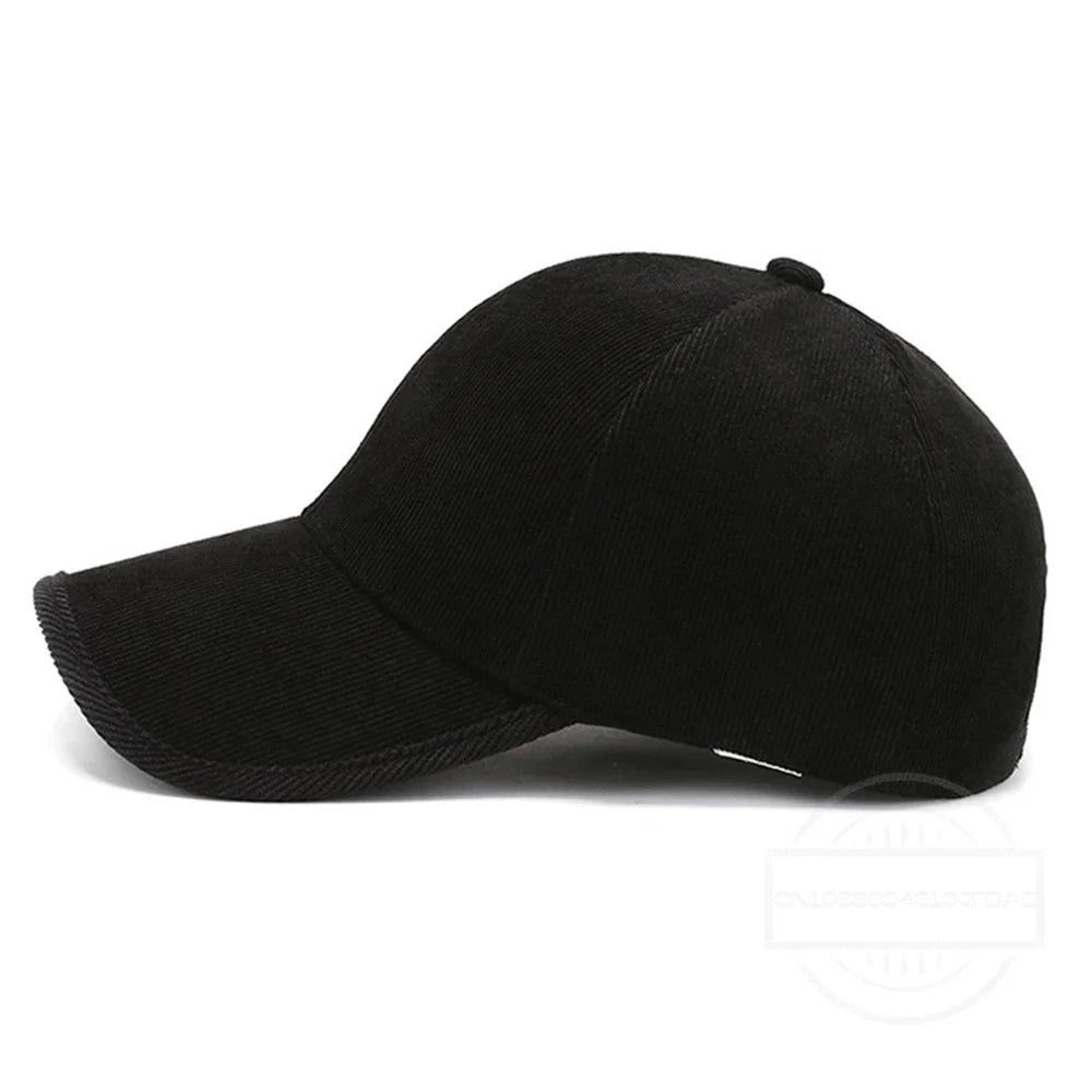 ChimArmyGreen-Winter Baseball Caps for Men and Women, Luxury Corduroy Cap, Hip Hop Snapback, Trucker Hats