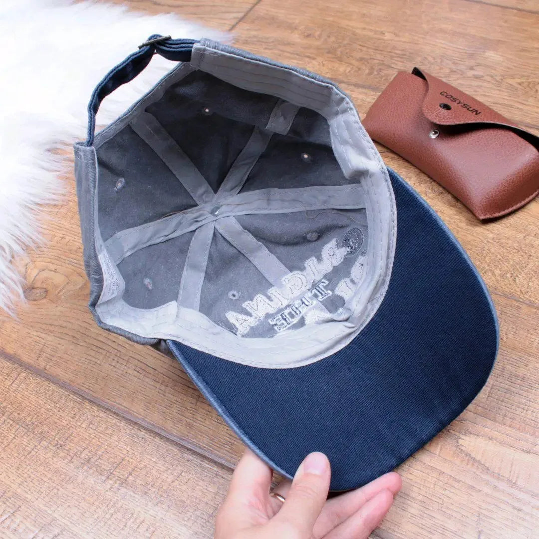 Casquette de Baseball Vintage unisexe, chapeaux en coton délavé pour hommes et femmes, casquette décontractée avec lettres noires brodées, casquette de sport de plein air