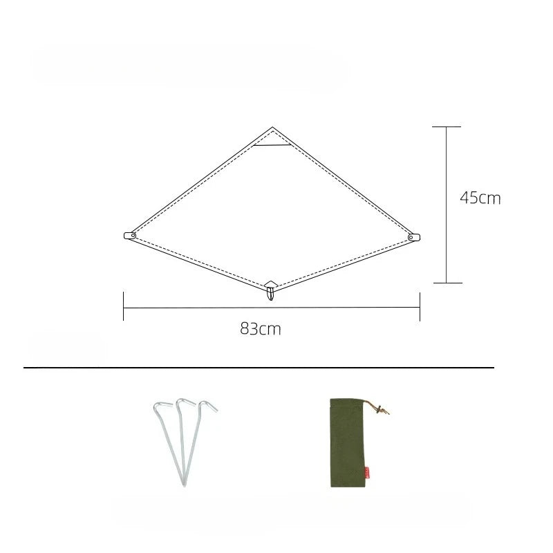 BUSHCRAFT Wind Blocker TC Cotton MINI Windsheild Bushcraft Pare-brise de poêle triangulaire – pour la cuisine en plein air