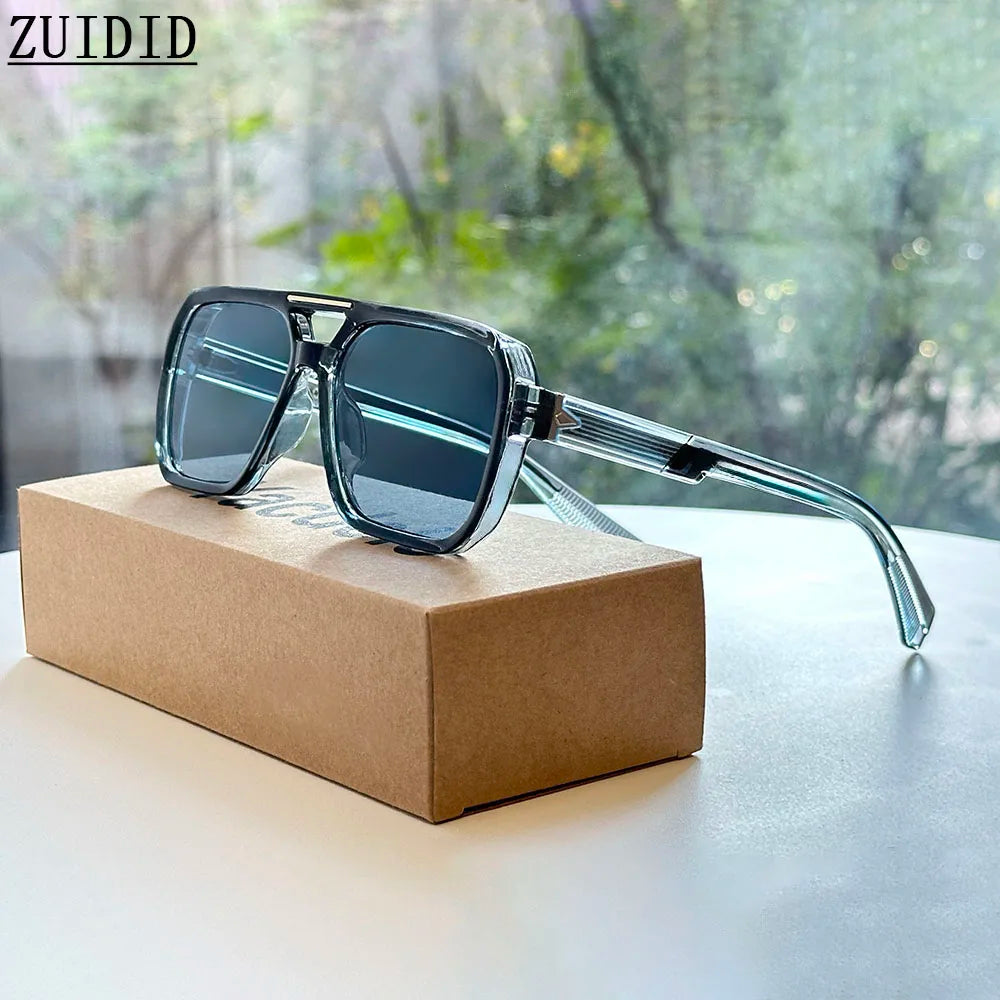 Lunettes de soleil carrées pour femmes à la mode — vintage, hommes, 2026