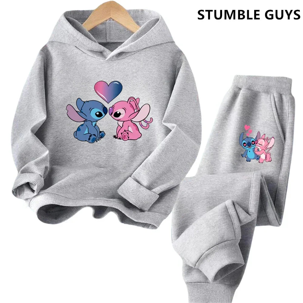 Kids Point Hoodies Spring Autumn Fashion Children Pullover Long Sleeve Tracksuit Printed Sweatshirts Boys Girls