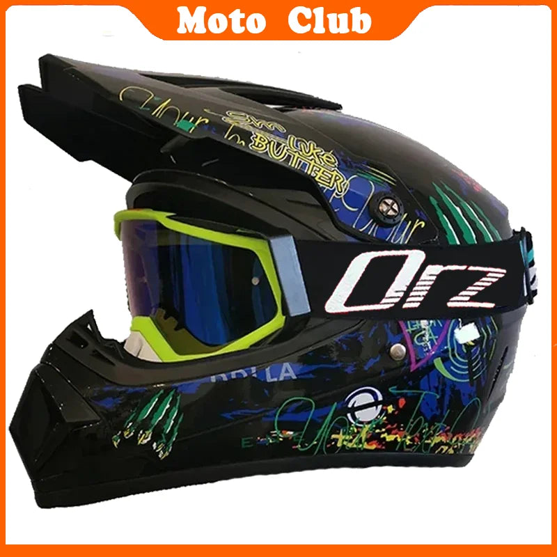 Casco de moto profesional Motocross todoterreno casco de protección para niños casco todoterreno gafas Capacete De Motocicleta regalos