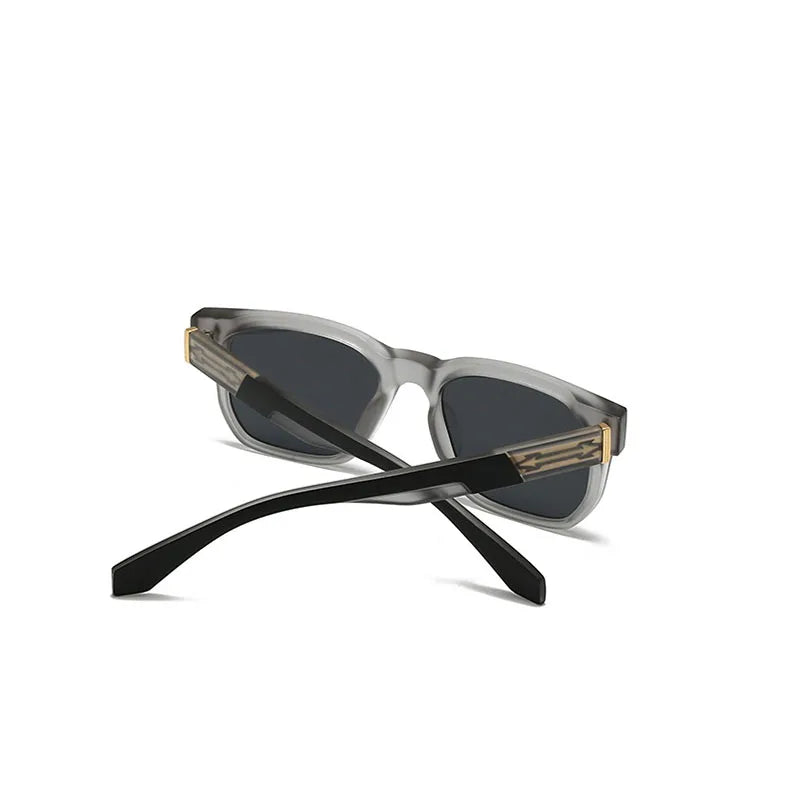 Lunettes de soleil carrées pour hommes — vacances, femmes, mode, rétro, 2025