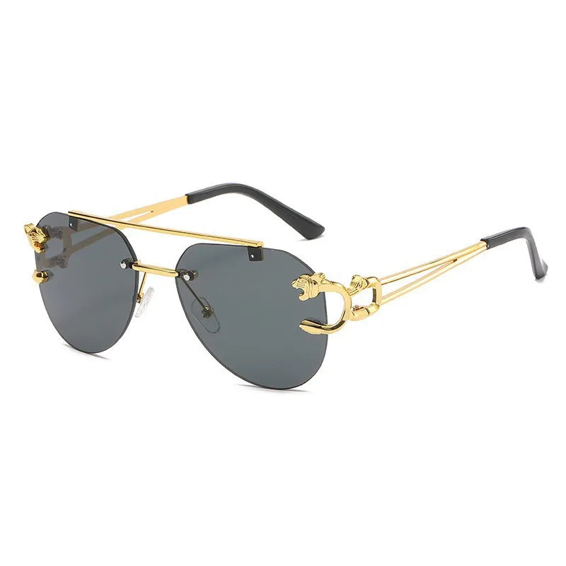 Lunettes de soleil sans monture pour femmes — vintage, UV400, hommes, nuances soleil