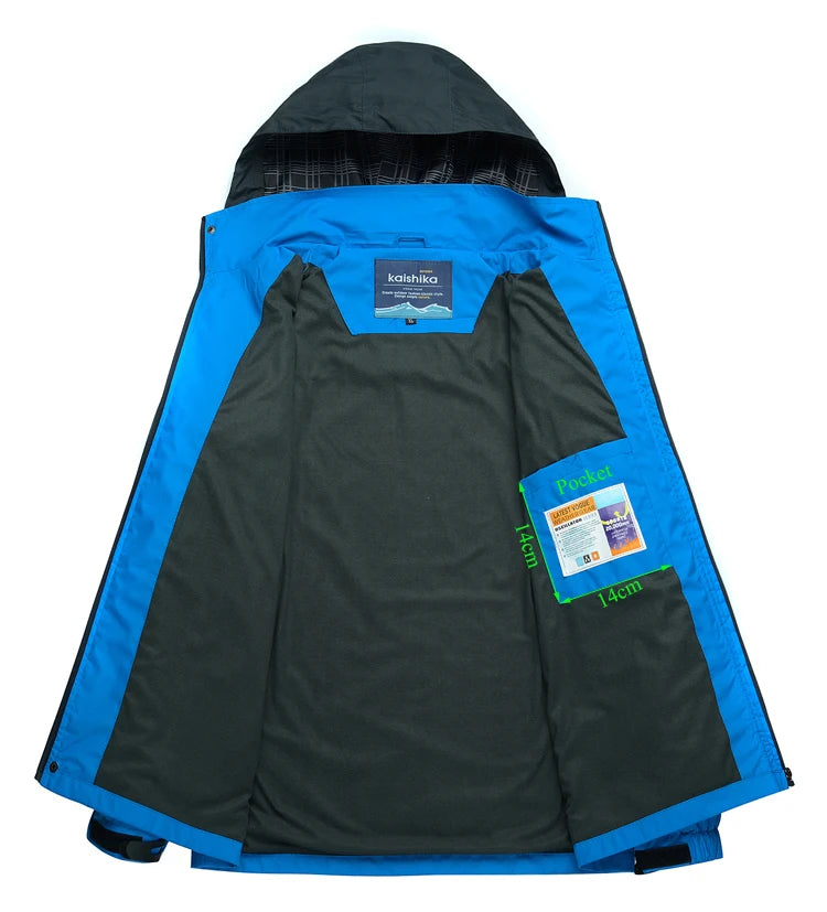 TRVLWEGO Camping randonnée veste hommes automne Sports de plein air manteaux escalade Trekking coupe-vent voyage imperméable vestes noir