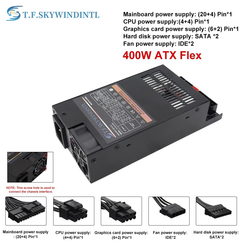 400w alimentation PSU Flex petit 1U pour ATX 12v prenant en charge GPU 110V 220V puissance muet Super Dissipation thermique alimentation