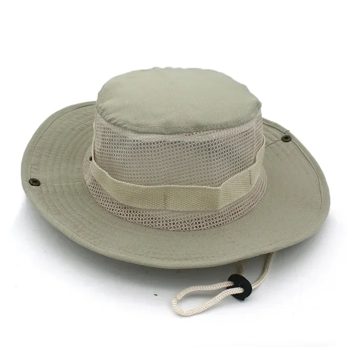 Sombrero para el sol para hombres y mujeres, gorra de camuflaje, para deportes al aire libre, tipo cubo, pesca, senderismo, caza, 60CM