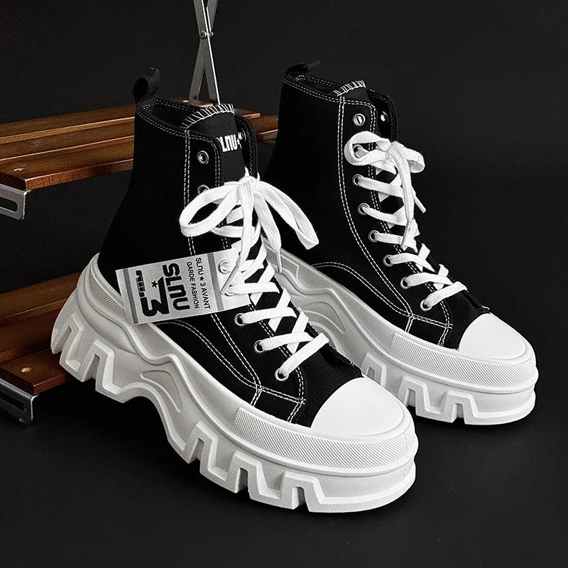 Women Casual Vulcanized Shoes Lightweight Canvas Sneakers Comfortable Flat Shoes Size 41 42 High-Top Sports Shoes Women's Shoes